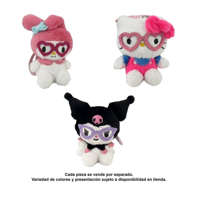 Peluche Colgante Infantil Sanrio Hello Kitty y Amigos 4 Pulgadas Varios Modelos 1 Pieza