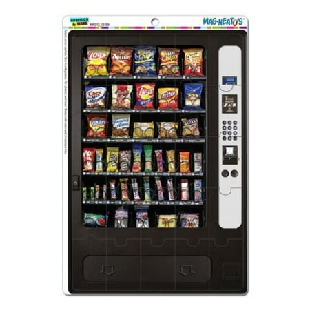 Graphics and More Snack Vending Machine Mag-Neato's Novelty Gift Locker Refrigerator Vinyl Puzzle Magnet