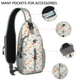thumbnail image 2 of Crossbody Sling Backpack for Women Men Deep Sea Dolphin Shoulder Sling Crossbody Casual Chest Bag for Travel Sports Running Hiking, 2 of 6