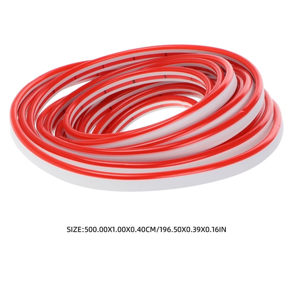 OUNONA 12V Red LED Neon Rope Light, Flexible Silicone Strip, 5 Meter Length - Perfect for Holiday Decor, Outdoor Signs, Projects, Advertising