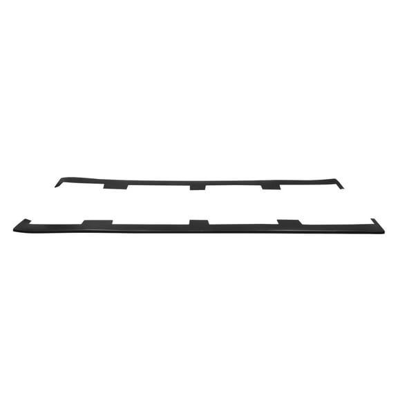 Ikon Motorsports Side Skirts Extention Compatible with 2001-2011 BMW 3-Series E46 & M3 UL Style Polyurethane Urethane PU Unpainted Black Rocker Panel Splitter Side Underbody Spoiler