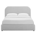 thumbnail image 5 of Keynote Curved Queen Platform Bed in Heathered Weave Light Gray, 5 of 9