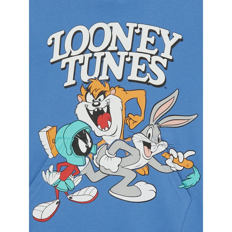 Looney Tunes Boys Graphic Pocket Sizes Hoodie, 4-20