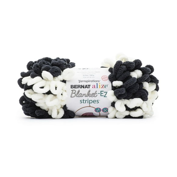 "Bernat® Fil à Rayures Alize® Couverture-Ez™, Polyester #7 Jumbo, 6,3 Oz/180 G, 18 Yards"