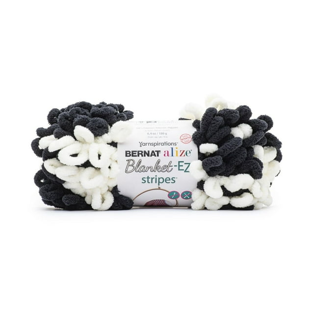 "Bernat® Fil à Rayures Alize® Couverture-Ez™, Polyester #7 Jumbo, 6,3 Oz/180 G, 18 Yards"
