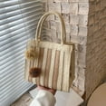 thumbnail image 3 of CoCopeaunts Straw Bag for Women, Summer Beach Bag Cute Handwoven Hobo Handbag Stripe Shoulder Bag Vacation Bag Purse with Tassels, 3 of 6