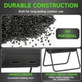 thumbnail image 4 of Decksplore 142L Compost Tumbler Bin - 37.5 Gallon Outdoor Rotating Composter with Dual Chambers, Rust-Proof & UV Protected(Black), 4 of 5