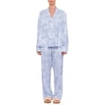 thumbnail image 2 of Niceyoeuk Women’s 2 Piece Pajama Set Long Sleeve Floral Print Pocket Shirt + Pants Set Loungewear, 2 of 10