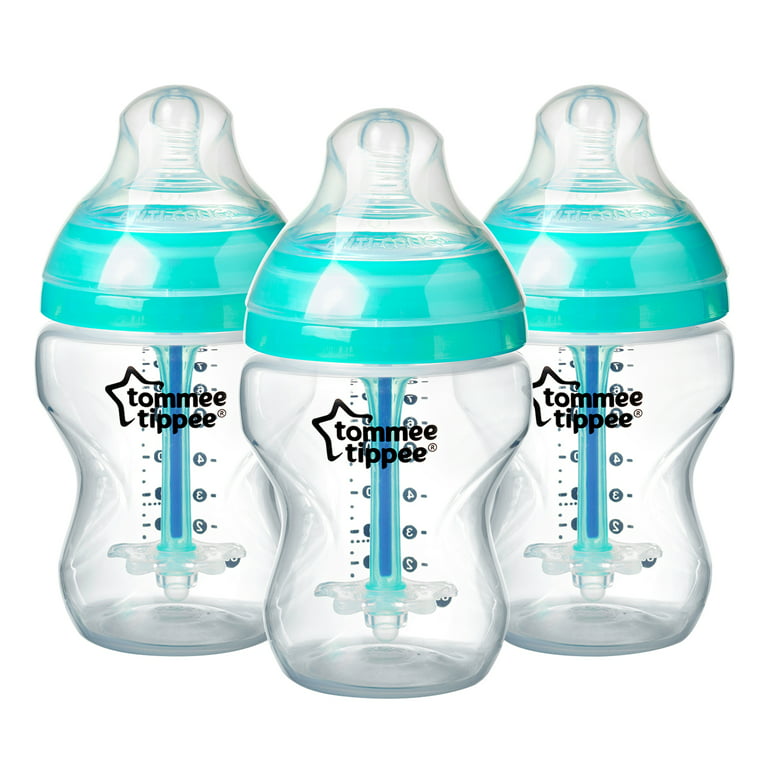 Tommee Tippee Closer to Nature Baby Bottle with 0-2 Mo. Newborn Pacifier -  5-Ounce