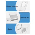thumbnail image 4 of Estación de carga de soporte de escritorio de Metal para , Compatible con 12 Mini blanco CUTICAT Soporte de mesa para teléfono, 4 of 8