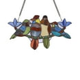 thumbnail image 2 of CHLOE Tropical Birds Tiffany-style Animal Design Window Panel 16" x 9", 2 of 4