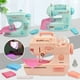 thumbnail image 2 of Máquina de coser eléctrica para niñas, juguete educativo con máscara facial, interesante, regalo de cumpleaños, Mini muebles, 2 of 4