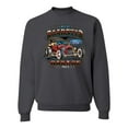 thumbnail image 2 of Wild Bobby, Ford Retro T-Bucket Roadster 1923 Vintage Garage Motors, Cars and Trucks, Unisex Crewneck Graphic Sweatshirt, Charcoal, Large, 2 of 4