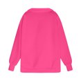 thumbnail image 5 of ibuvkizy Girls Sweatshirt!Cute Sweatshirts for Middle Big Girls Half Zip V-neck Sweatshirt Long Sleeve Pullover Tops Kids Fleece Sweatshirts for 5-14 Years,Hot Pink, 5 of 7