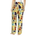 thumbnail image 3 of Goofa Musical Instruments Printed Soft Pajama Pants for Women, Wide Leg Comfy Casual Lounge Yoga Pants-Small, 3 of 9