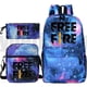 thumbnail image 4 of 3 Pcs/Set Free Fire Garena Backpack for School Teenagers Girls Unisex Galaxy Cartoon Bookbag Large Capacity Anime Canvas Mochila, 4 of 4