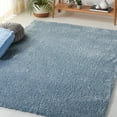 thumbnail image 2 of SAFAVIEH Tahoe Joey Solid Shag Area Rug, Blue, 3' x 5', 2 of 8
