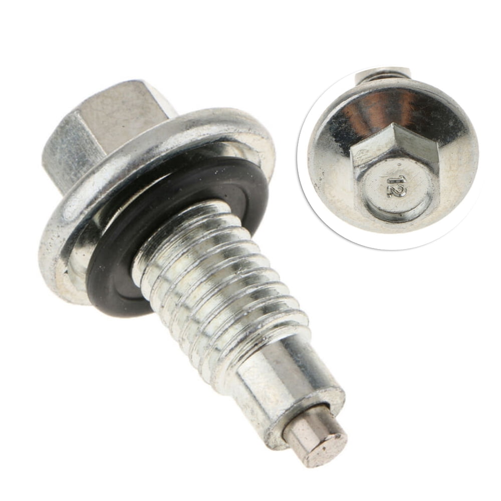 UHUSE Oil Pan Drain Plug M12x1.75 Thread with Washer for Chevy