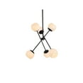 thumbnail image 3 of Axl 24 inch pendant in black with white shade, 3 of 9