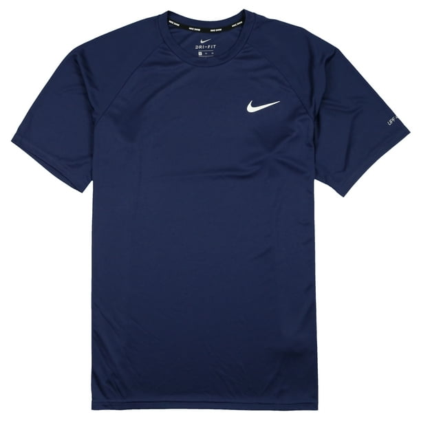 Nike - Nike Men's Essential Hydroguard Swim T-Shirt X-Large Navy Blue ...