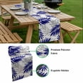 thumbnail image 5 of Blue Leaves Table Runner - 90 Inch Long, Kitchen Dining Table Runner Dresser Scarves, Abstract Modern Geometric Lines Simple Art Farmhouse Decor for Coffee Tables Wedding Party Banquet, 5 of 8