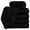 Black, variant on Ample Decor Washcloths 12 x 12 inch 5 Piece 600 GSM 100% Cotton, Lightweight, Quick Drying, Machine Washable Fingertip Towels for Bathroom, Gym, Kitchen - Green