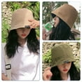 thumbnail image 5 of Sombrero de verano para mujer con circunferencia de cabeza de 56-58 cm que cubre el rostro, sombrero de pescador, protector solar, sombrilla, sombrero de lavabo, 5 of 5