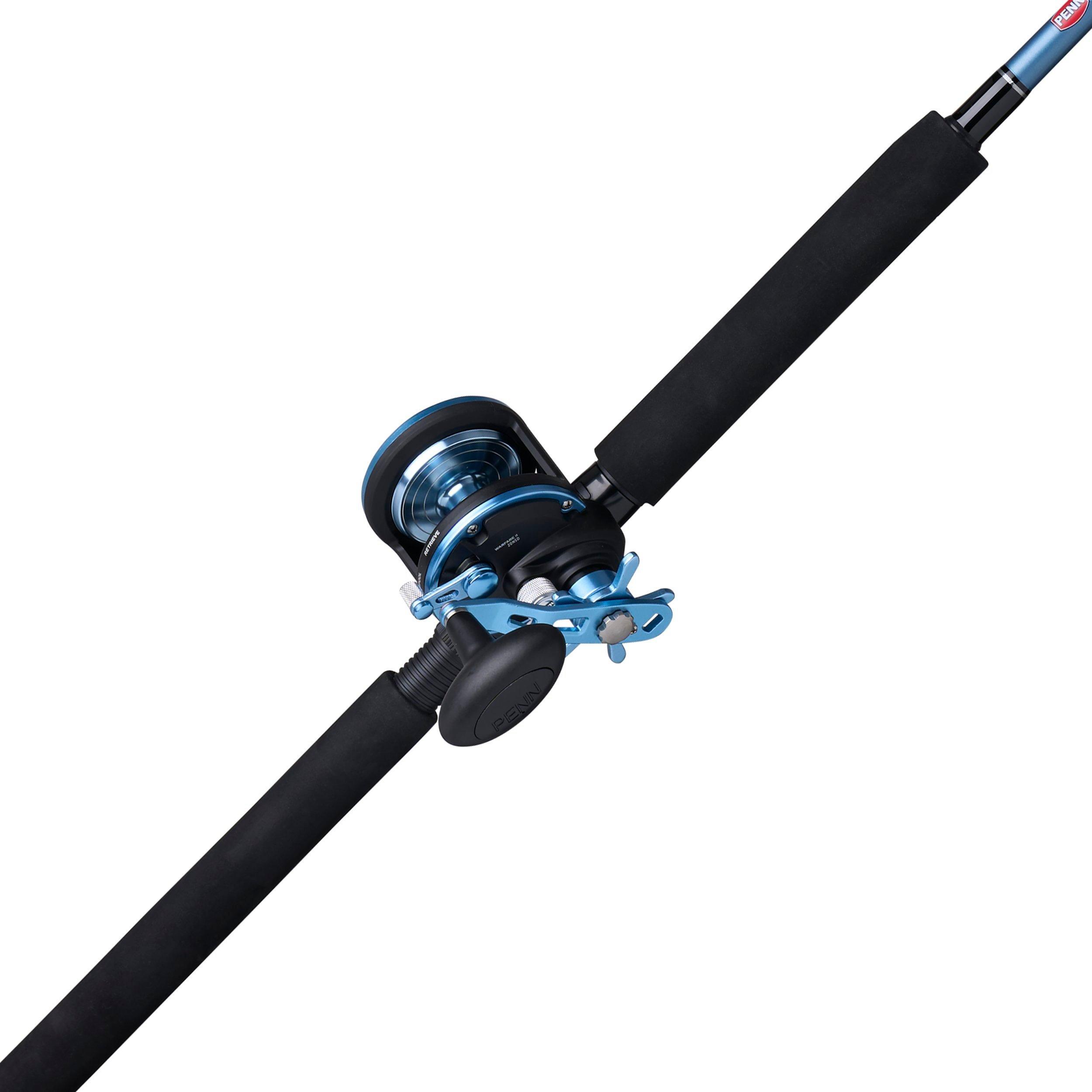 PENN Warfare II Star Drag Conventional Fishing Combo, 6' Medium Heavy Rod, 20N Size Reel