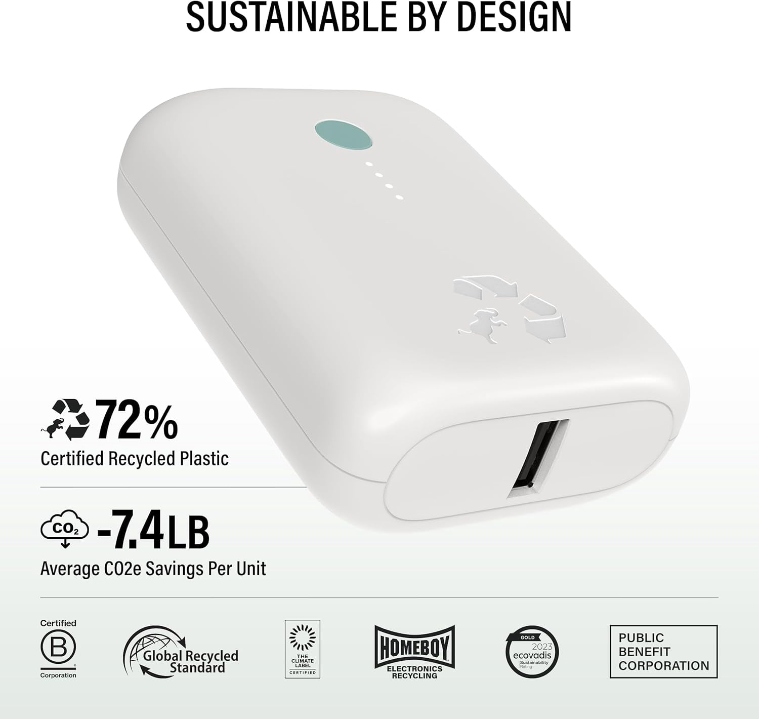 Champ Lite Portable Charger, 5200mAh Fast Charging Power Bank 15W USB C and A Port with Cable, Travel Essential Battery Pack for iPhone Galaxy Pixel MacBook iPad Kindle Airpod Laptop Tablet
