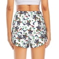 thumbnail image 2 of Lsque Dinosaur on Excavator2 Printed Women's Running Shorts with Liner Pockets,Elastic Quick Dry Workout Athletic Gym Yoga Shorts,Womens High Waist Shorts-Medium, 2 of 9