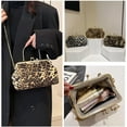 thumbnail image 5 of Leopard Evening Clutch Purse with Chain Cheetah Print Kiss Lock Evening Handbag and Purse Party Prom Evening Tote Bags, 5 of 6