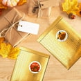thumbnail image 5 of Gold Metallic Bubble Mailers, Waterproof Padded Envelopes, 100 Count, 13 x 17.5 in, 5 of 9
