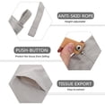 thumbnail image 2 of OULII 1Pc Car Facial Tissue Bag in Grey Canvas with Rectangular Shape for Drivers and Homeowners 10.6x4.3in, 2 of 4