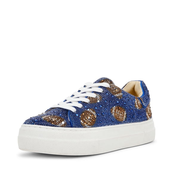 Zapatillas Sidny para Mujer Betsey Johnson, Azul con Piedras Brillantes, Talla 8.5