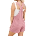 thumbnail image 5 of HUBERY Women Adjustable Straps Sleeveless Pocket Solid Color Shortall Romper, 5 of 5