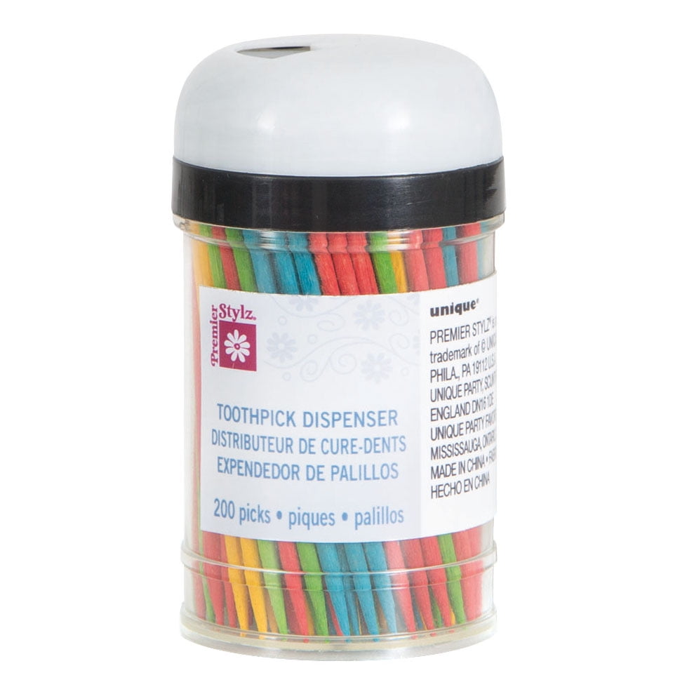 Assorted Toothpicks with Dispenser, 200ct
