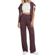 thumbnail image 4 of Fantaslook Womens Wide Leg Pants with Pockets High Waisted Casual Lounge Pants Work Office Pants, 4 of 8