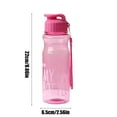 thumbnail image 3 of Litrail 550ml BPA - Free Leakproof Plastic Water Bottle - Portable for Stu-dents, Outdoor Camping & Gym, with Clear Scale & Frosted Design, 3 of 6