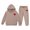 Khaki, variant on Muxikeji Clothes Girls Back to School Outfit,Girl Sets Size 6 Cute Print Long Sleeve Active Hoodie Pullover tops Sweatsuit Pants Children Fall Coat Kids