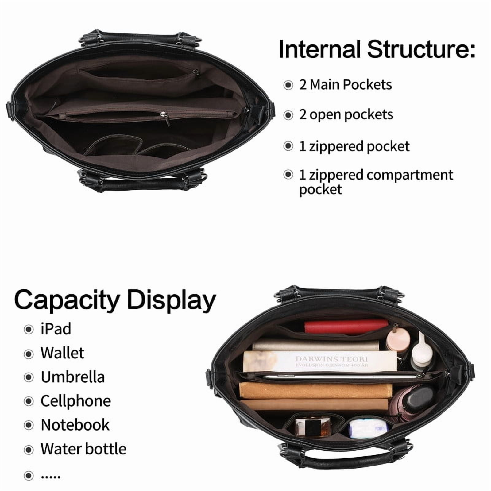 GAEKEAO Hobo Bags for Women Handbags Soft Top-handle Purse Leather Large Shoulder Bag Crossbody Travel Satchel