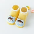 thumbnail image 2 of Cathalem Baby Socks Girl Newborn Baby Non-Skid Walking Sock Shoes, Baby Shoes&Sneakers, Gifts for Newborn Infants Toddlers (Yellow,6-12 Months), 2 of 6