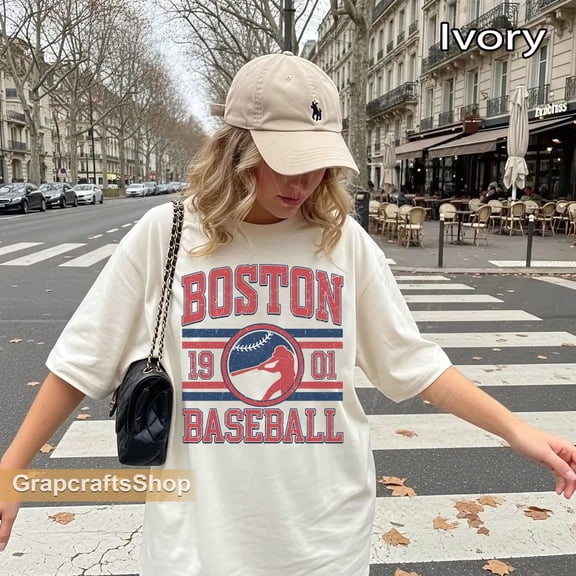 Vintage Boston Baseball Unisex T-shirt, Baseball Fan shirt,Natural Color,Size XL