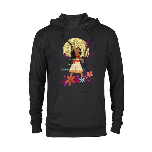Disney Princess Moana Heart of Te Fiti - Pullover Hoodie for Adults - Customized-Black