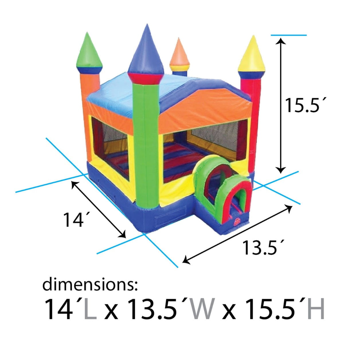 TentandTable Commercial Inflatable Water Slide, Bounce House, and Combo Trio - PA/NJ Certified