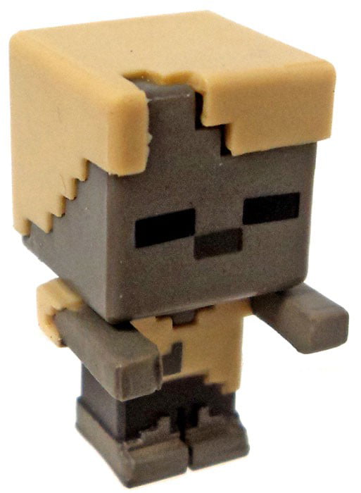 Minecraft Mini-Figures Wood Series 10 1"  Zombie Husk Action Figure Mojang 