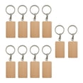 thumbnail image 4 of Bunblic 10Pcs Key Tag Collectible Accessories DIY Decoration Unfinished Wood Keyring C, 4 of 8