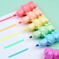 thumbnail image 4 of JJKBVCLO Bear Heart Shaped Design Allydrew Mini Stackable Highlighters Cute Color Markers Children's DIY Stationery Stationery For The New Term Back To School Season School Supplies 10ml, 4 of 4