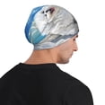 thumbnail image 5 of Xecao Cute Cloud Bichon Frise Print Beanie Knitted Hat for Men Women, Winter Fashion Knit Cuffed Caps Unisex, 5 of 7
