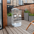 thumbnail image 1 of Yaheetech 39'' Metal Bird Cage with Perches and Toys, White, 1 of 9