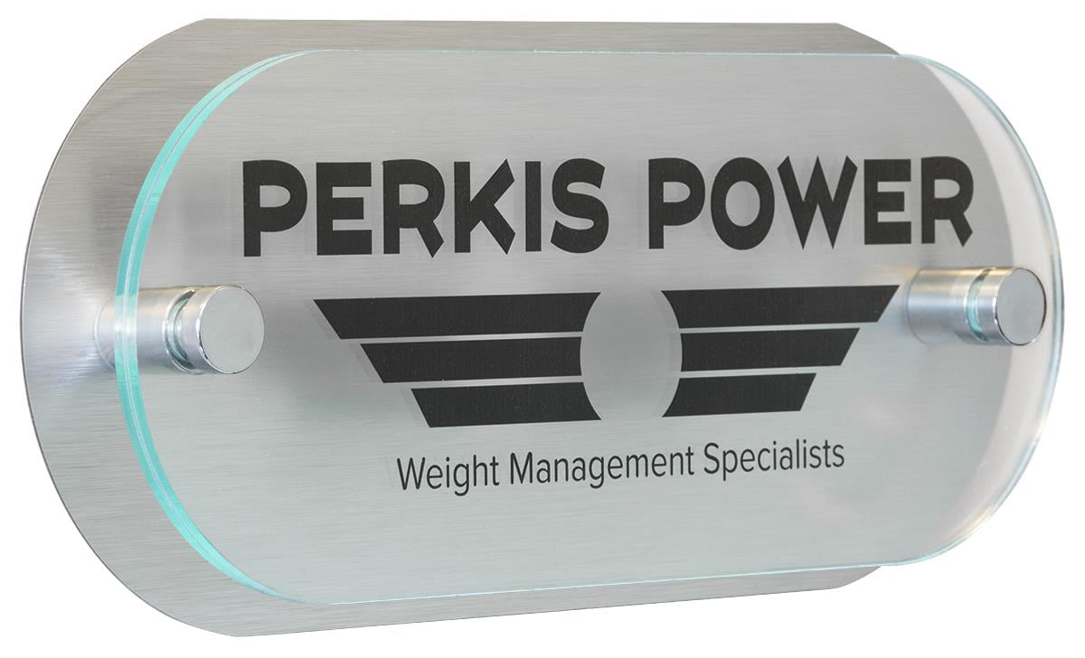 Displays2go 10 X 4 Oval Door Sign Acrylic Plates Standoffs